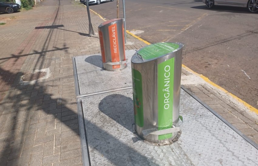Prefeitura já instalou 16 lixeiras subterrâneas e orienta a população sobre o uso correto