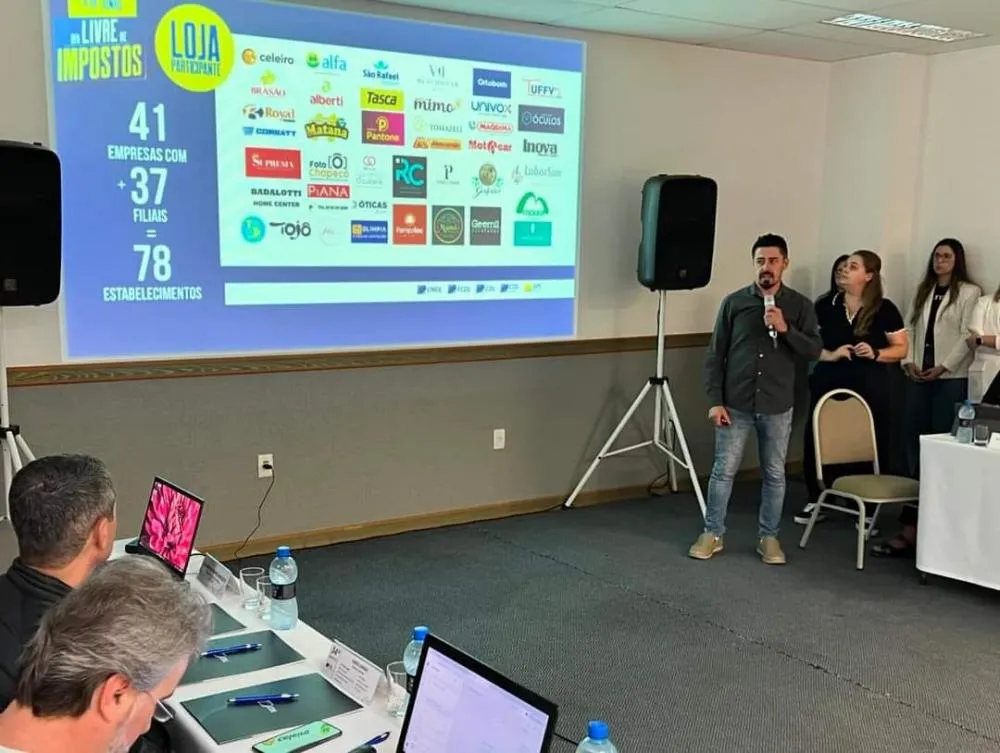 CDL Jovem Chapecó apresenta resultados do Dia Livre de Impostos e é destaque nacional
