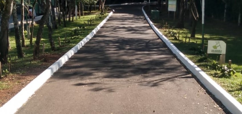 Ecoparque de Chapecó recebe pintura nova