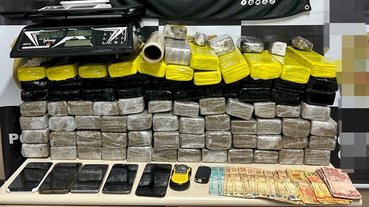 Mais de 50 quilos de maconha são apreendidos em São José